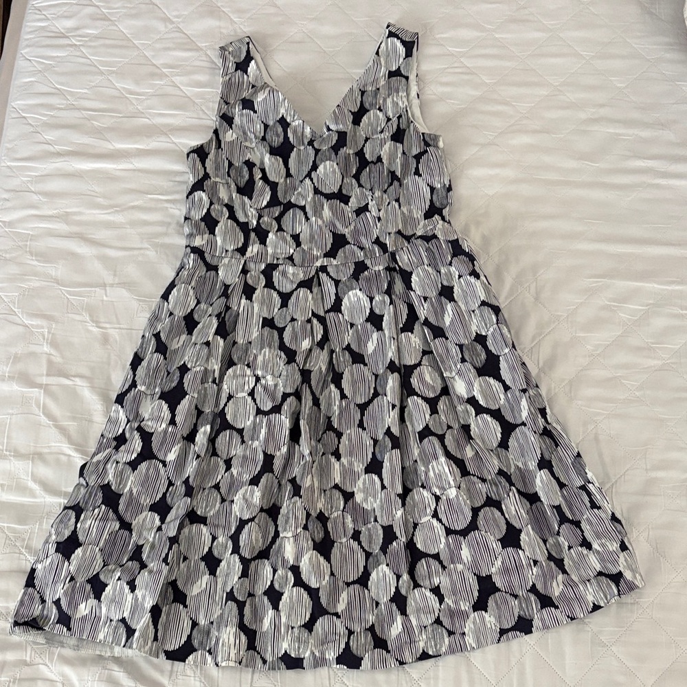 Nine West Navy and White Dress